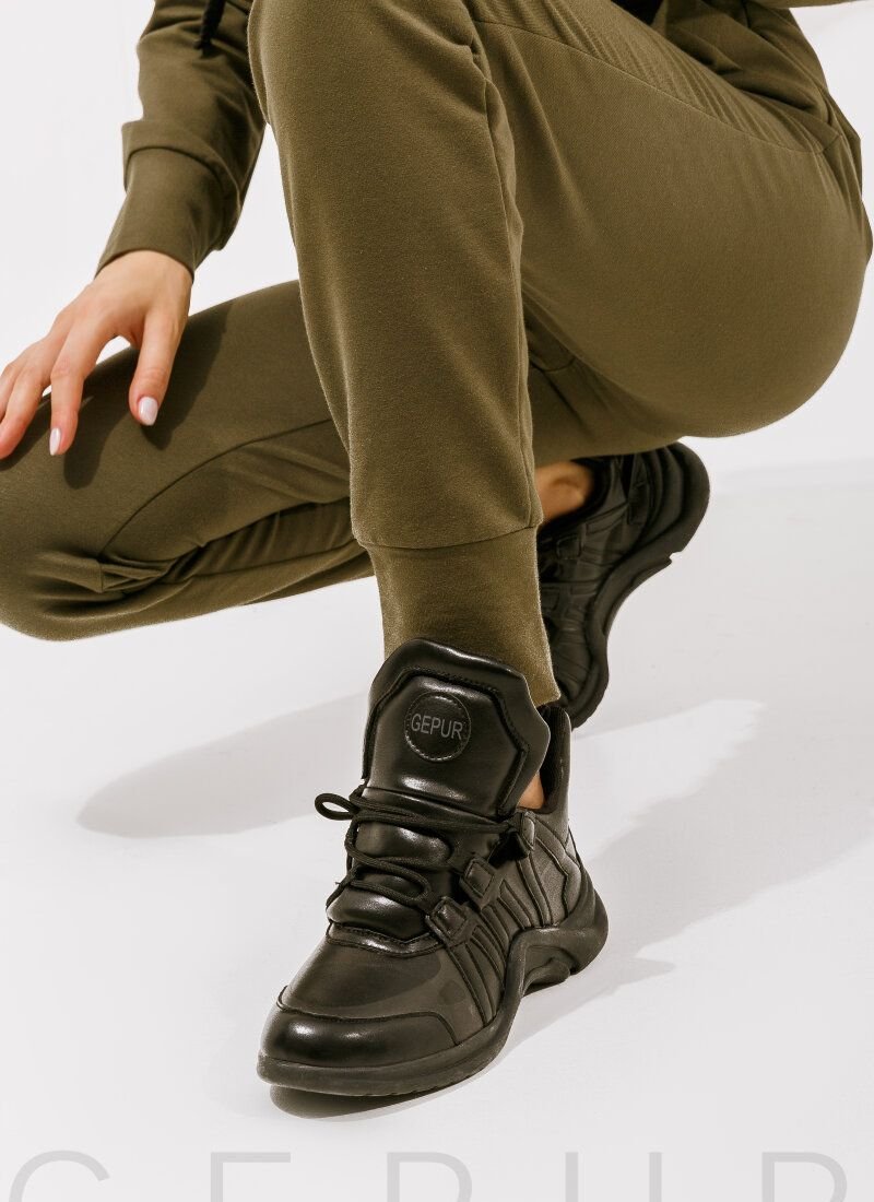 Massive black sneakers