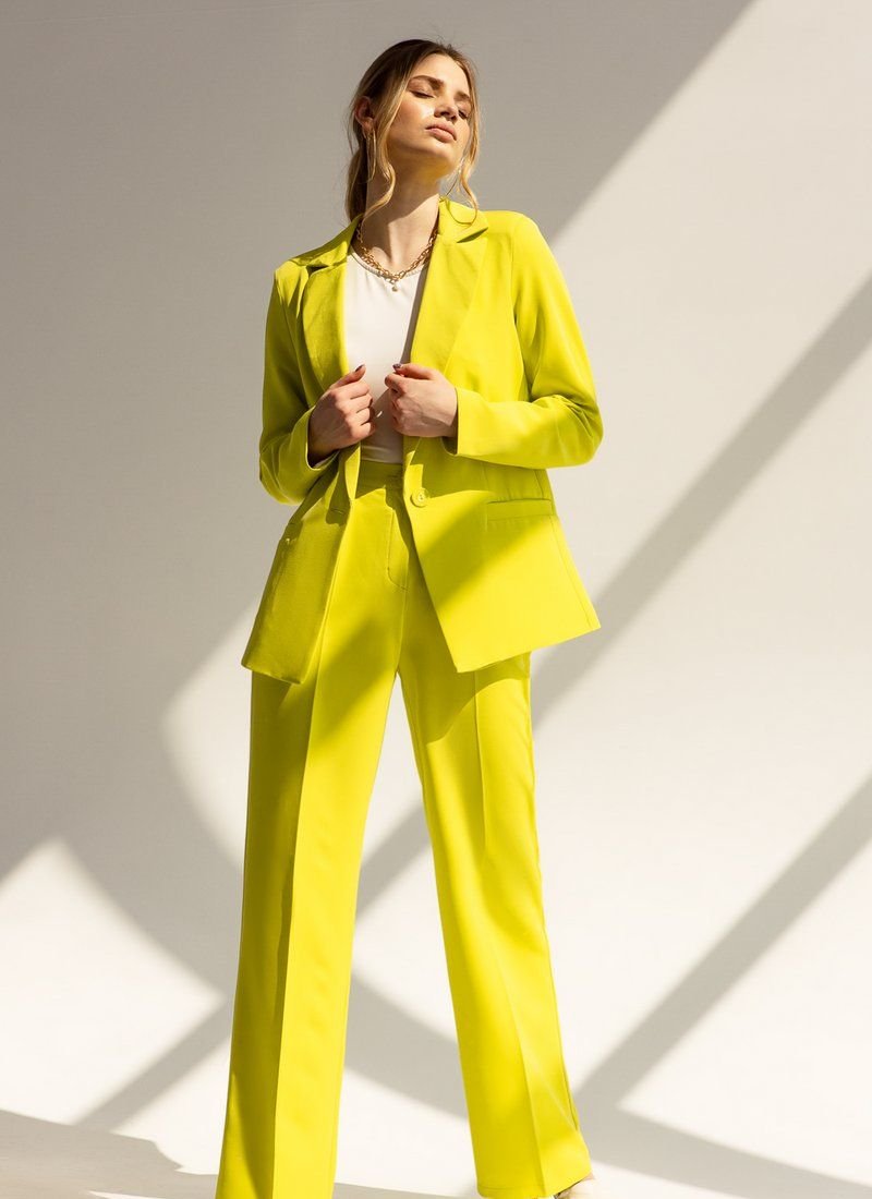 Classic suit in a rich shade