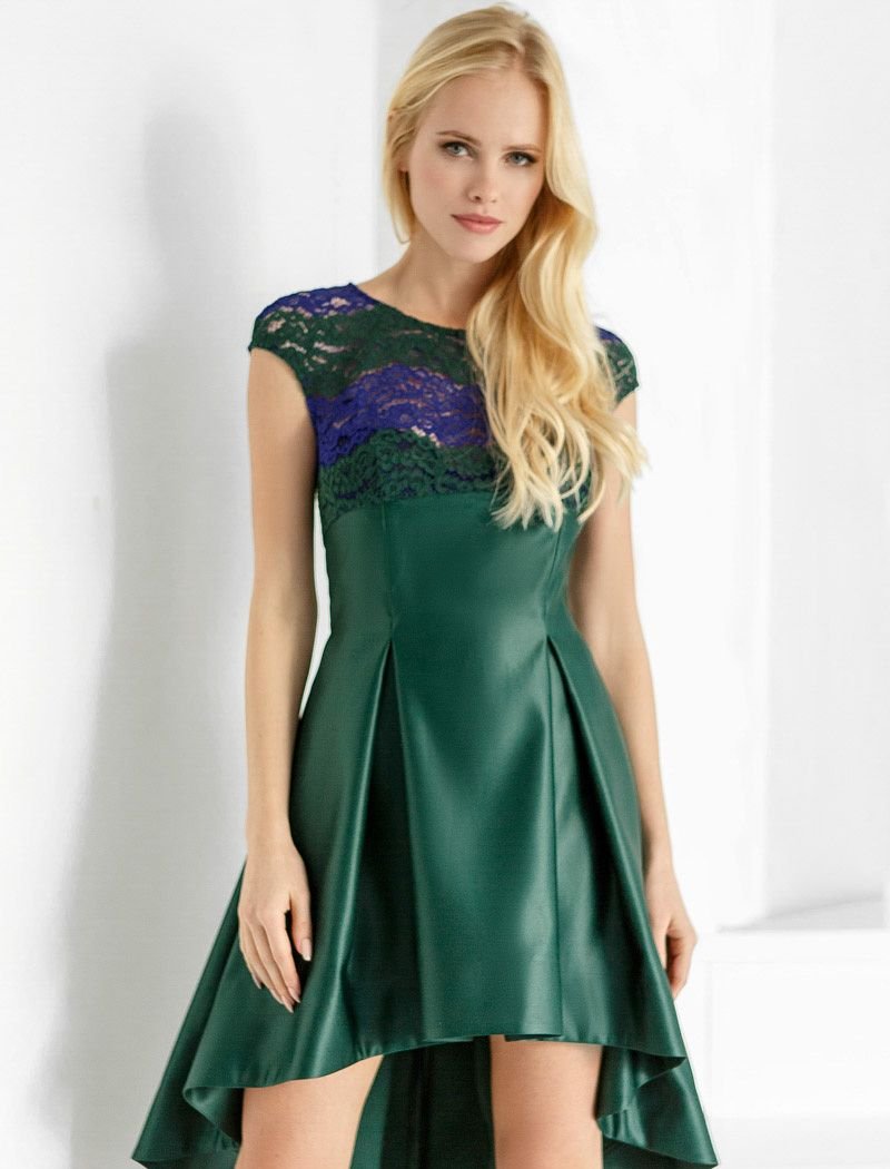 Bright cascade dress