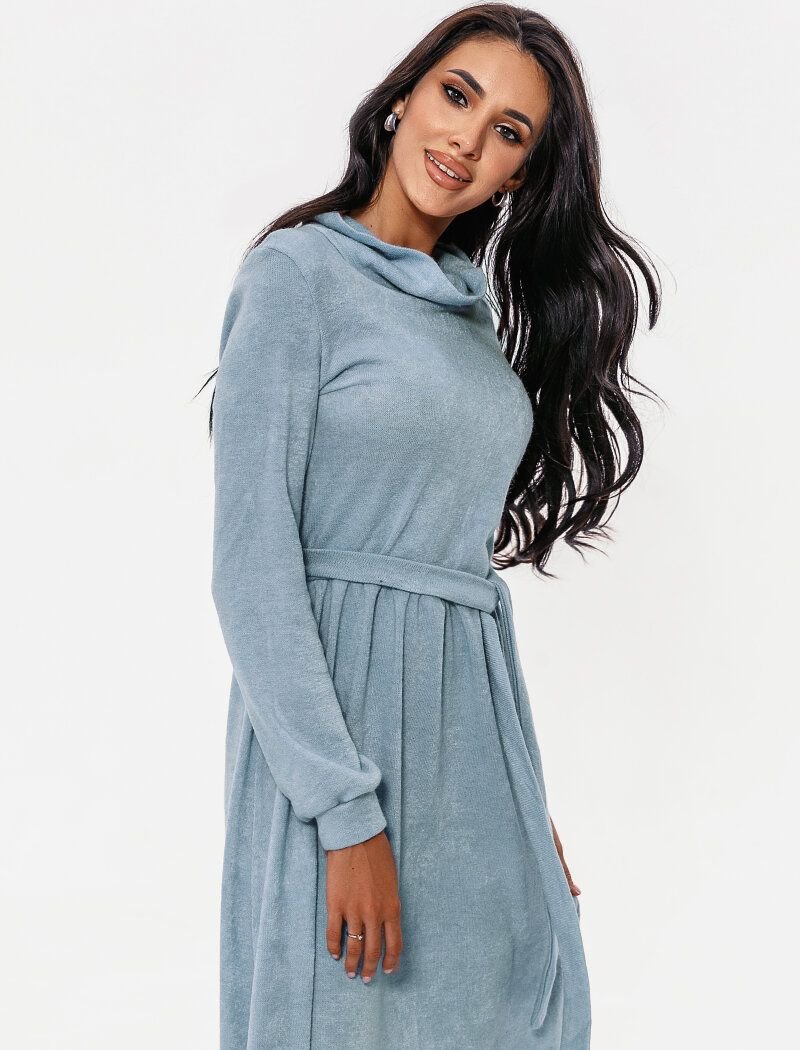 Knitted flared dress