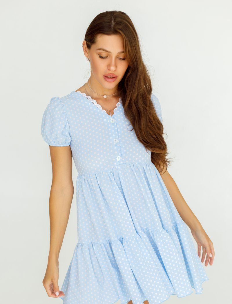 Short polka dot dress