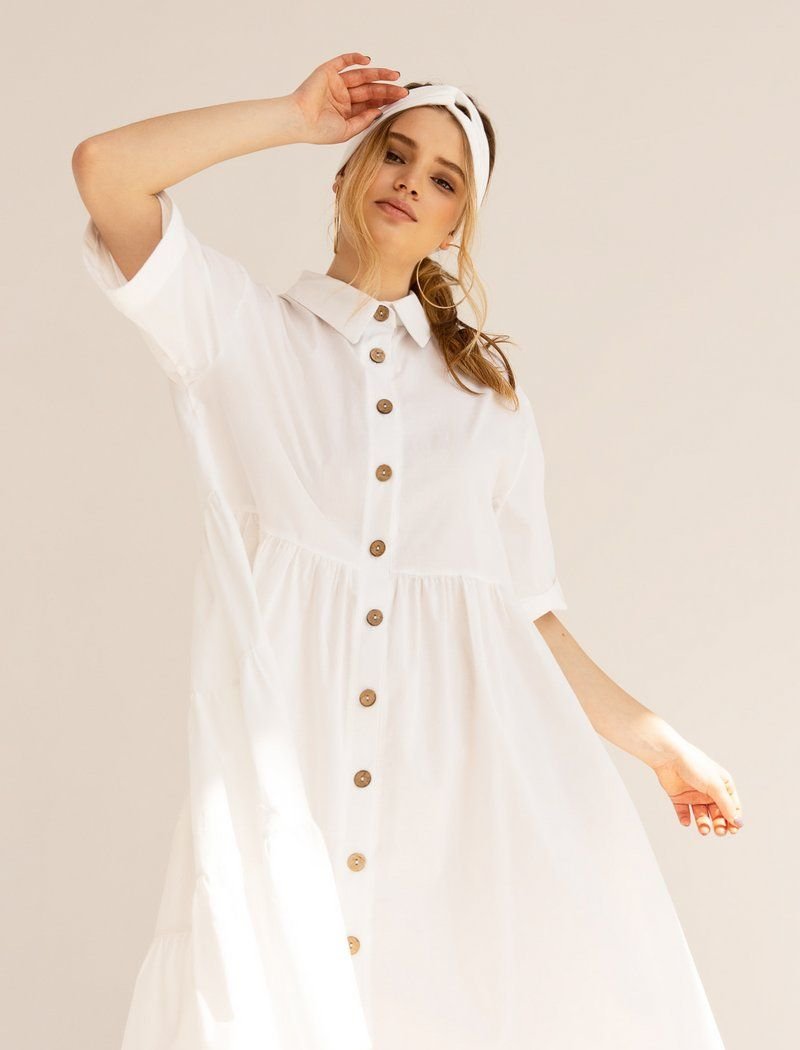 Asymmetric Shirt Dress