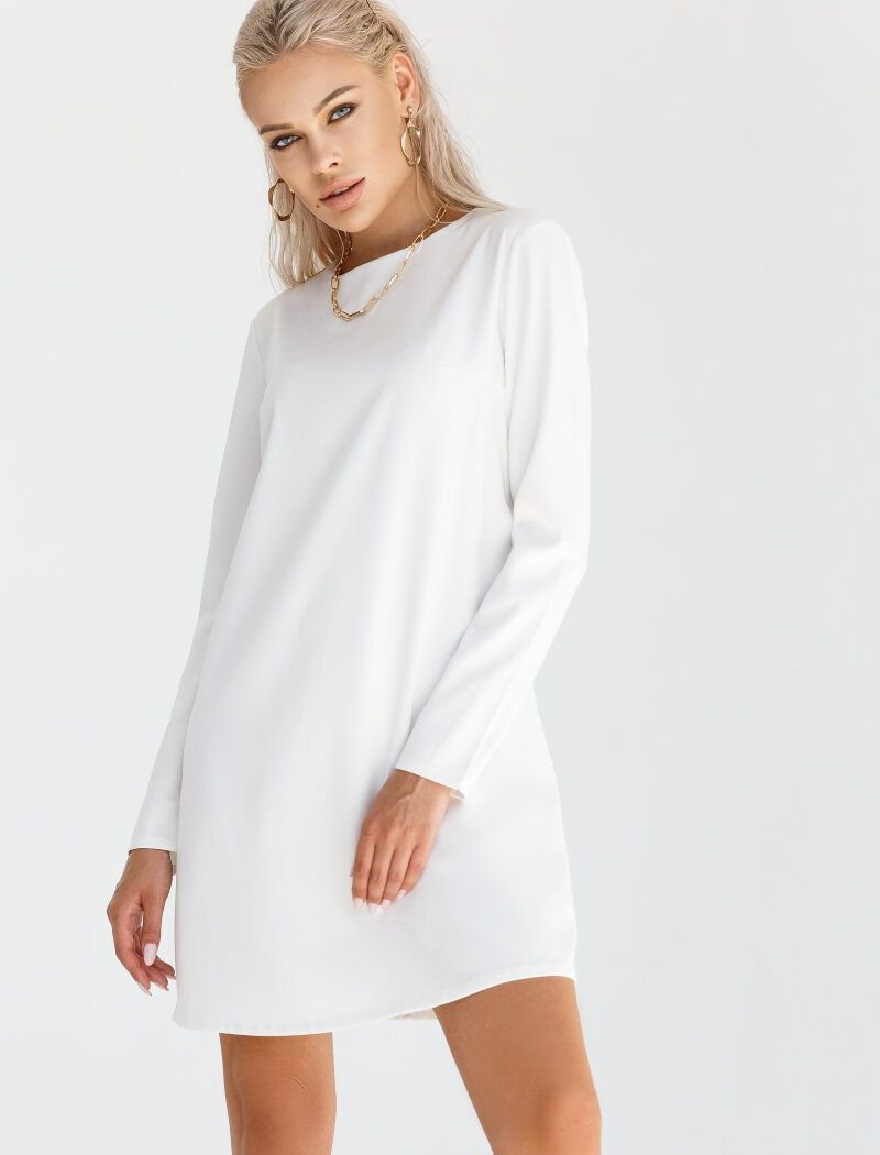 White A-line dress