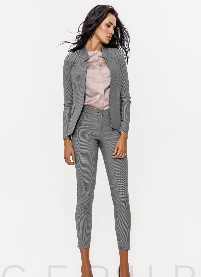 Black and white pantsuit