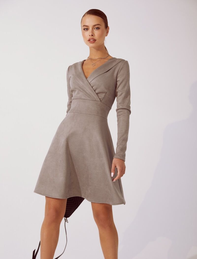 Grey fitted dress