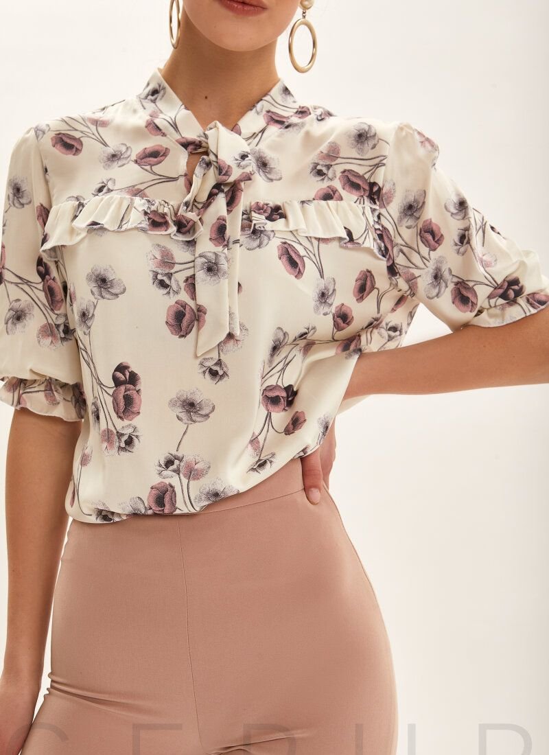 Silk Floral Blouse