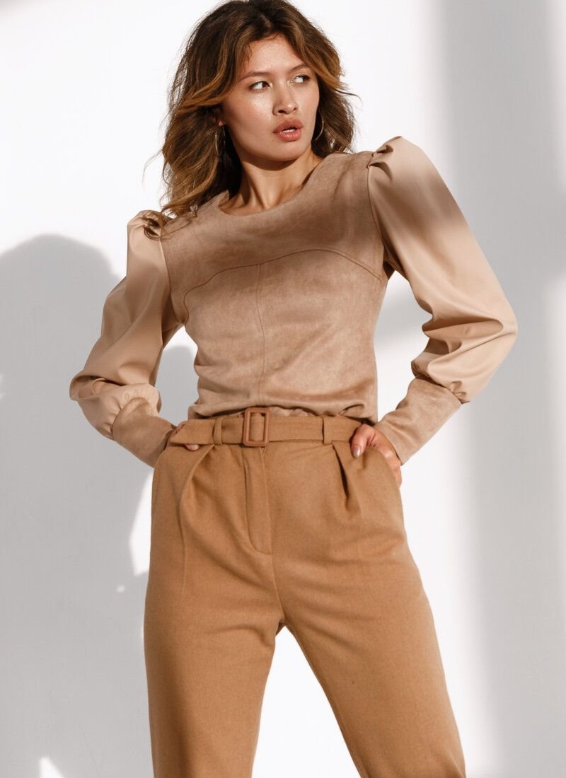 Combined beige jumper