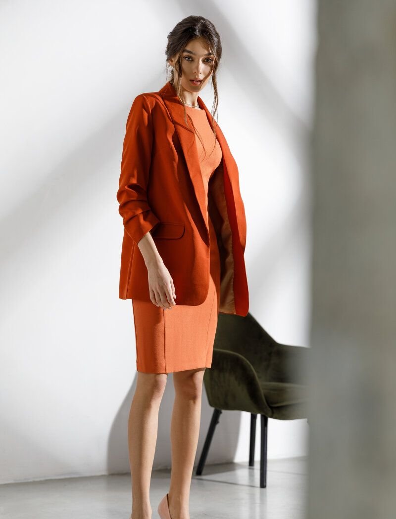 Stylish jacket in a copper shade