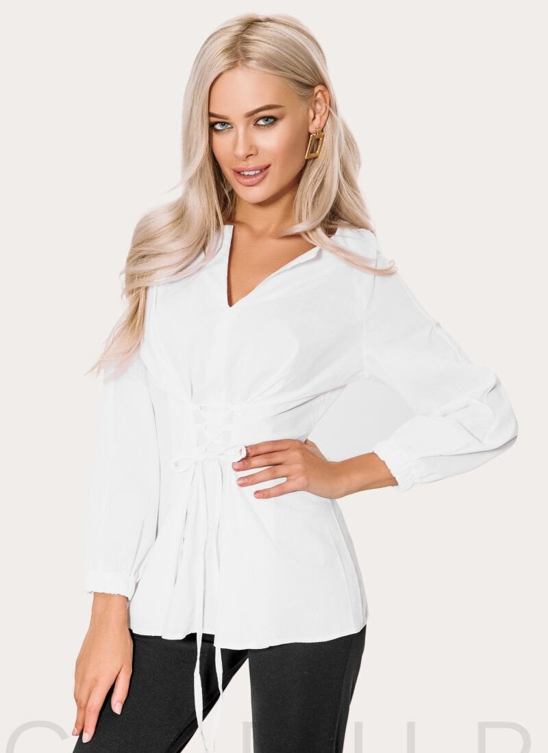 Snow-white women's shirt