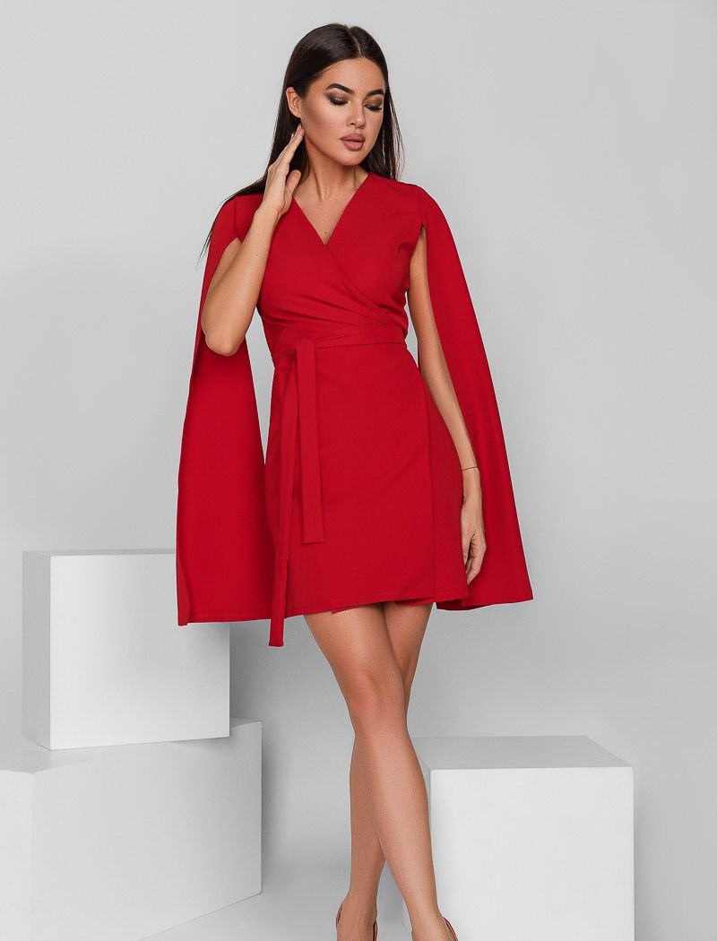 Spectacular cape dress
