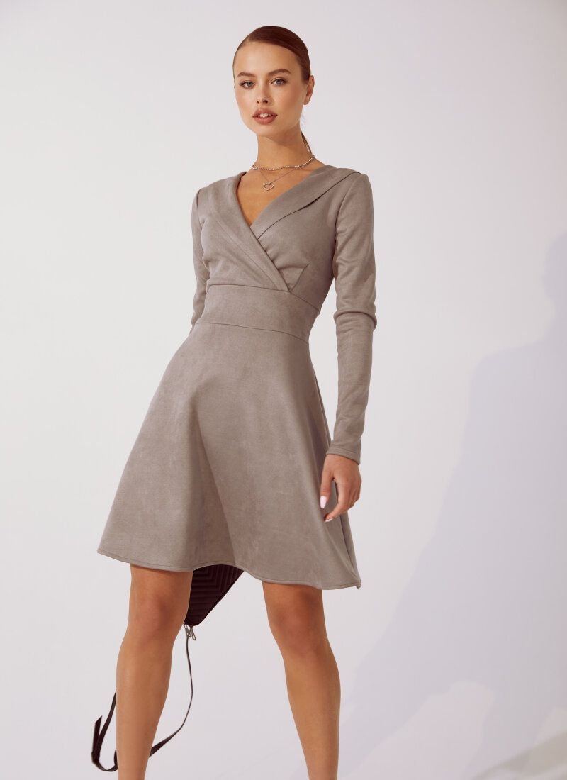Grey fitted dress