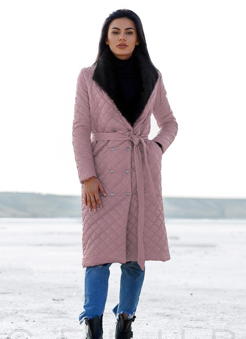 Elongated quilted coat