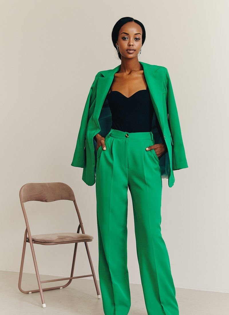 Green Pantsuit