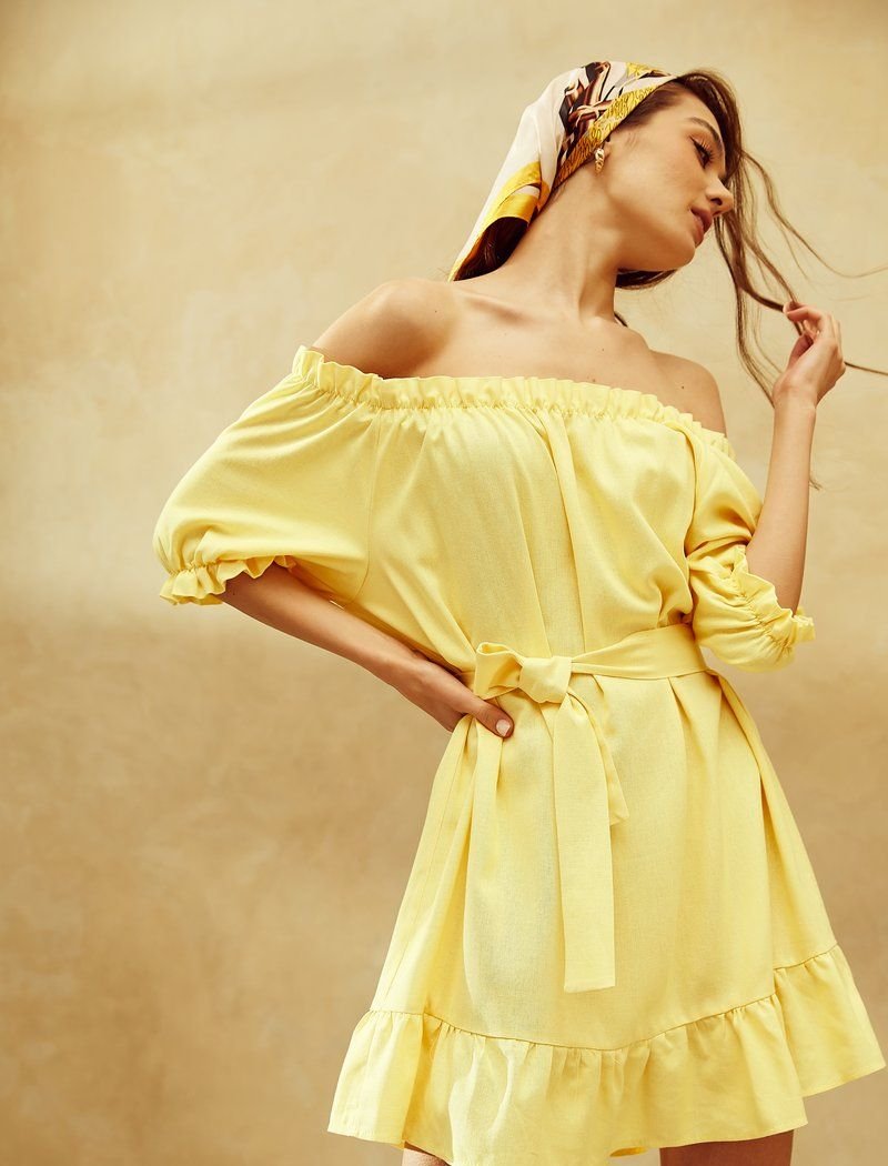 Off-the-shoulder dress