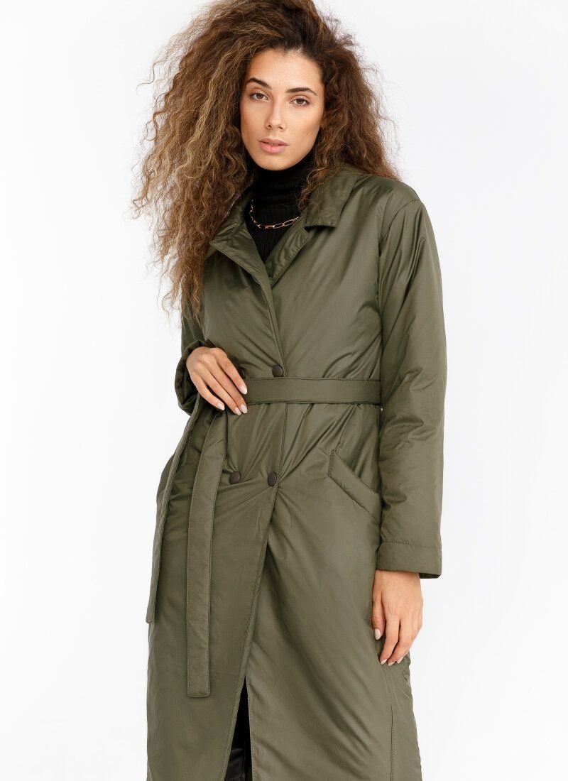 Khaki trench coat