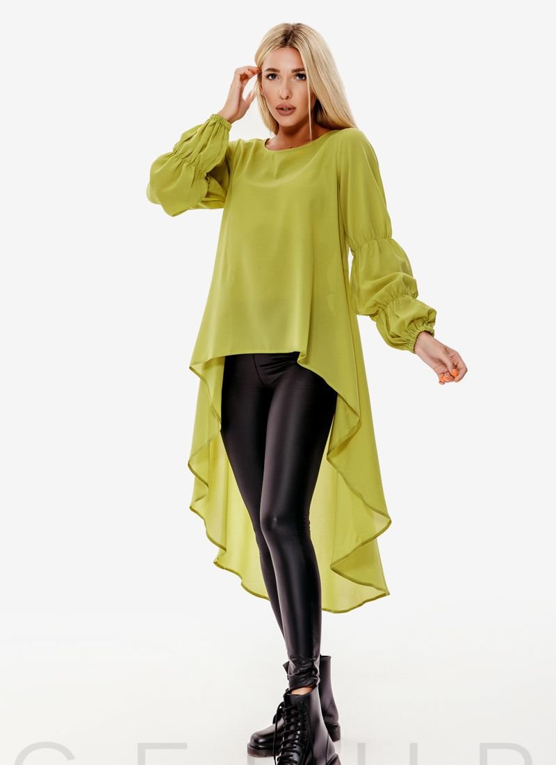 Suit with leather leggings