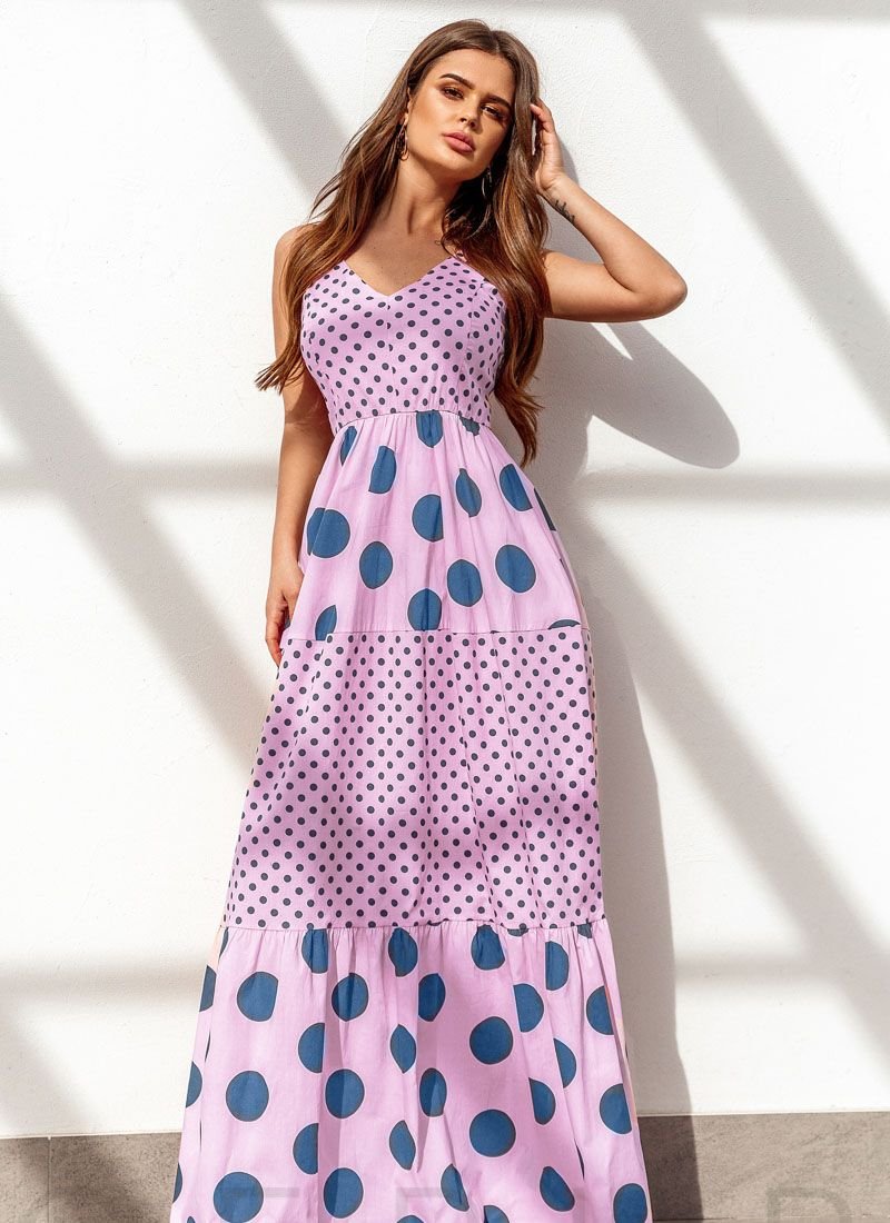Long Polka dot dress