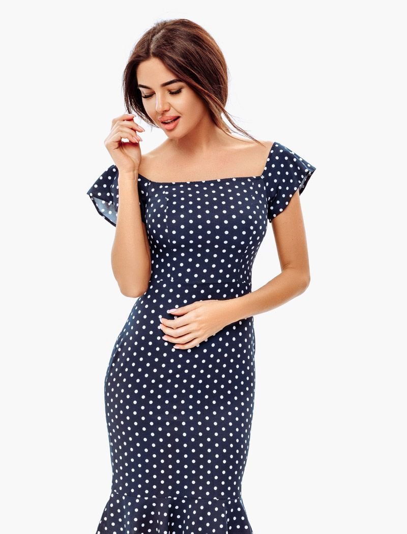 Pea print Dress