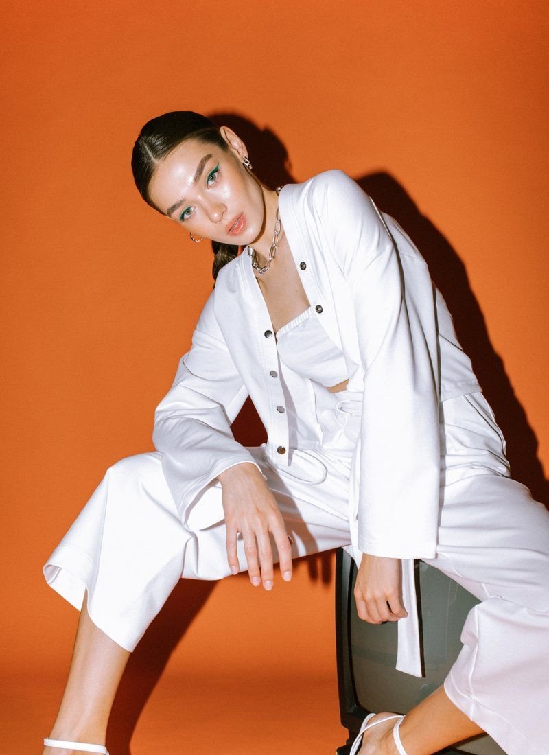 Light suit in a sporty style