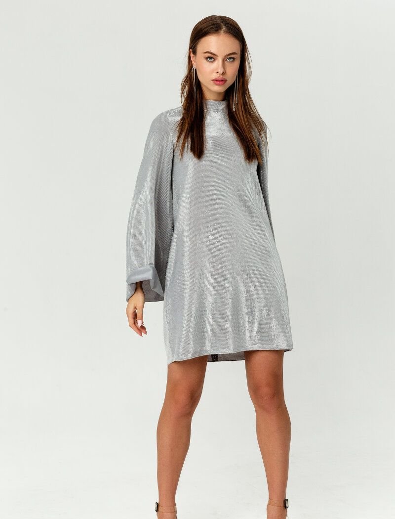Silver Mini Dress