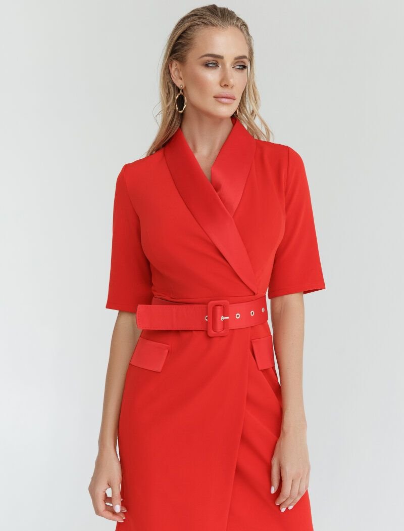 Scarlet Asymmetric Jacket Dress