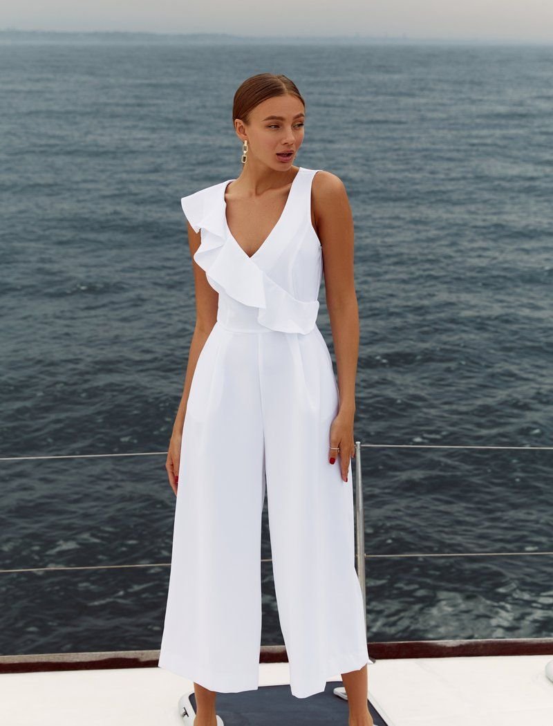 Flared summer jumpsuit