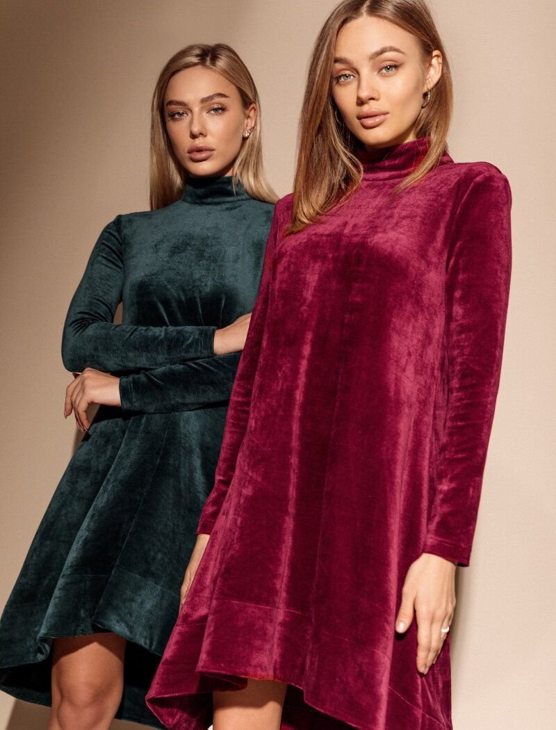 Loose corduroy dress