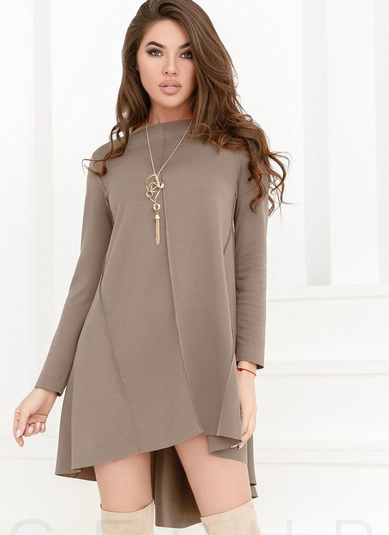 Knitted flared dress