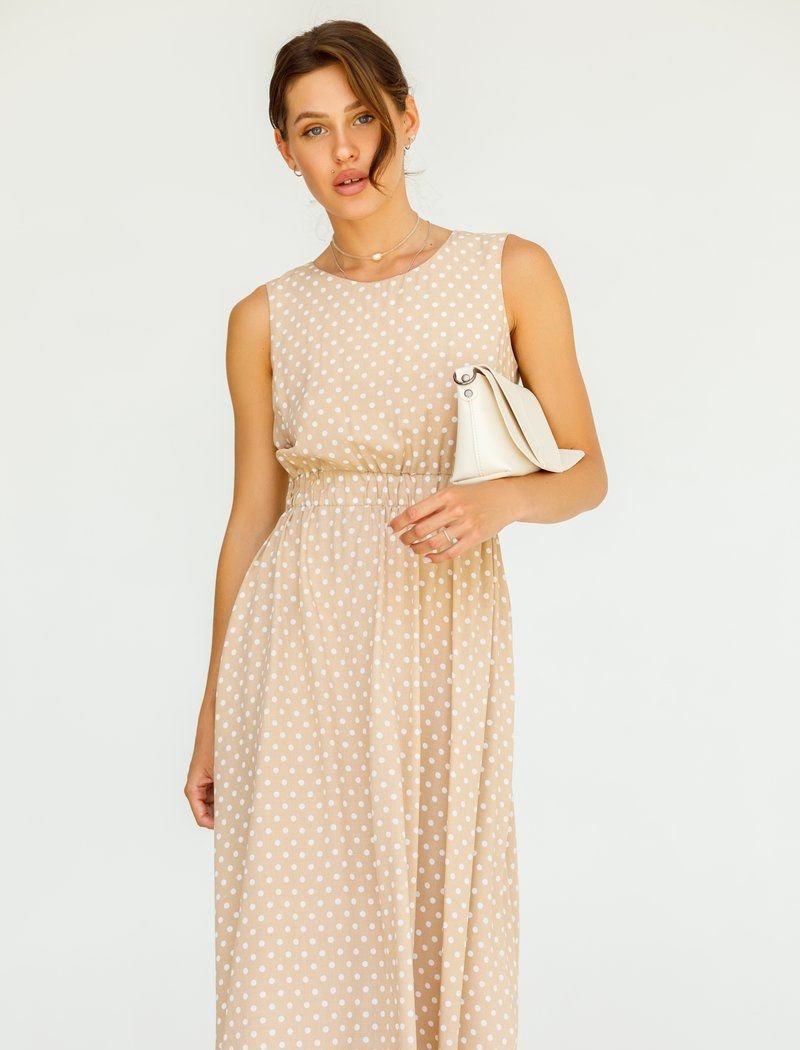 Beige Polka Dot dress