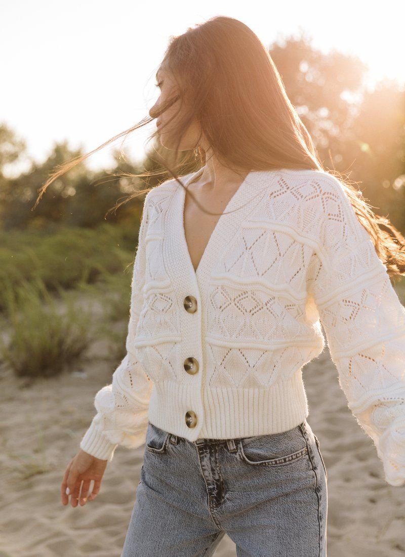 Delicate milk cardigan