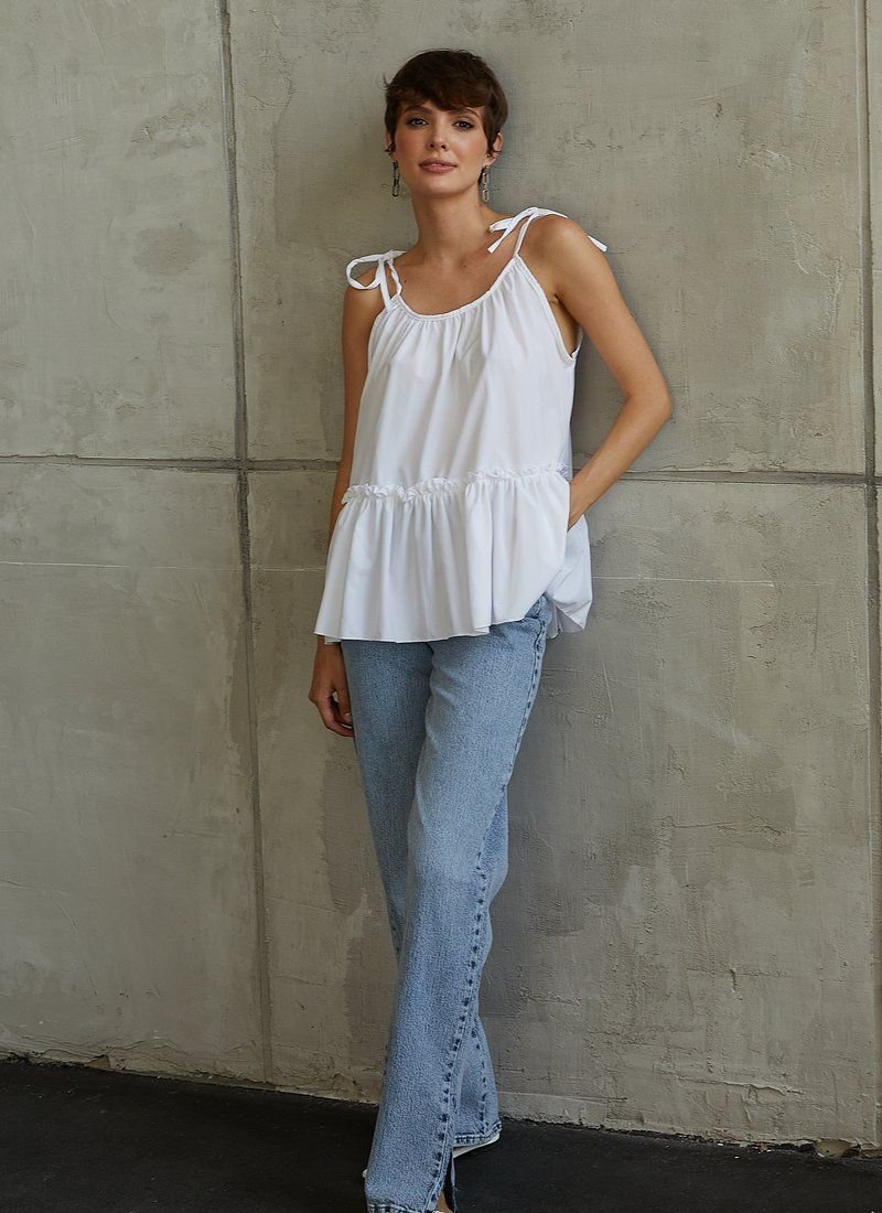 Summer blouse with ties