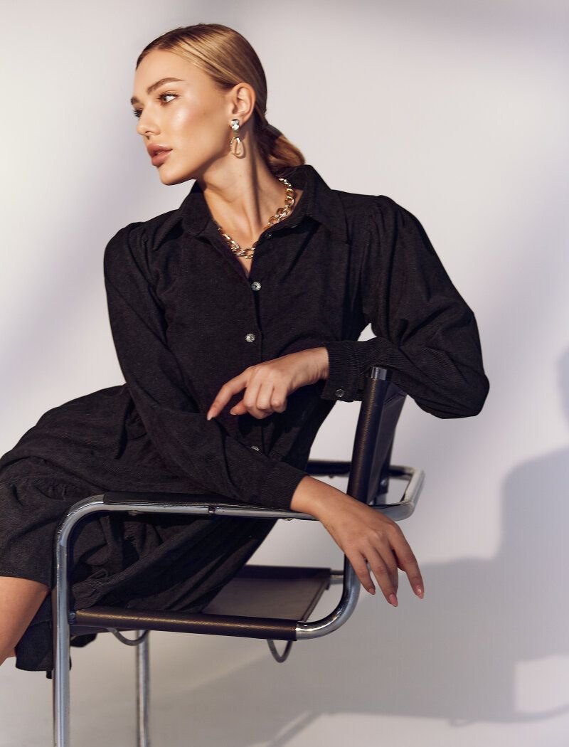 Short corduroy dress