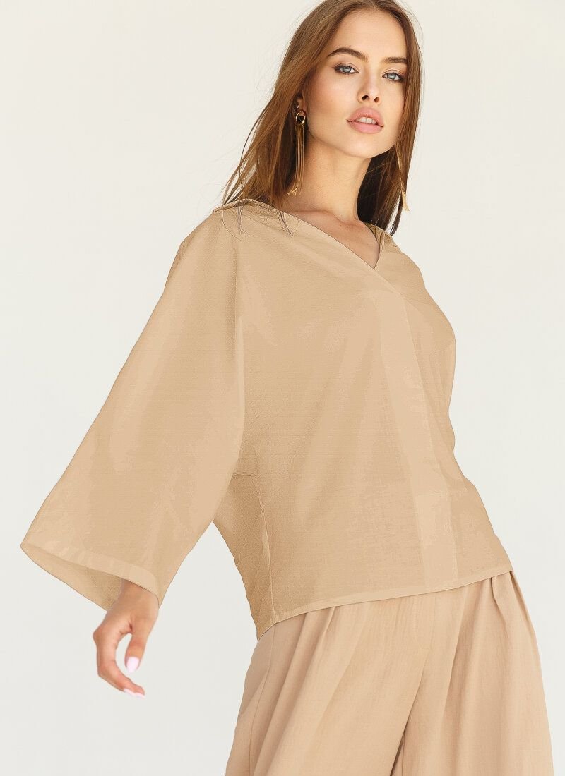 Oversize cotton blouse