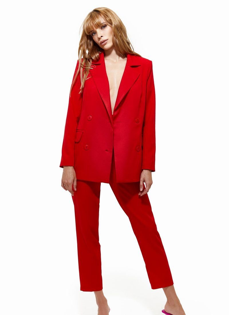 Red Pantsuit