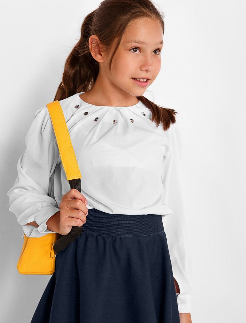 Decorated school Blouse
