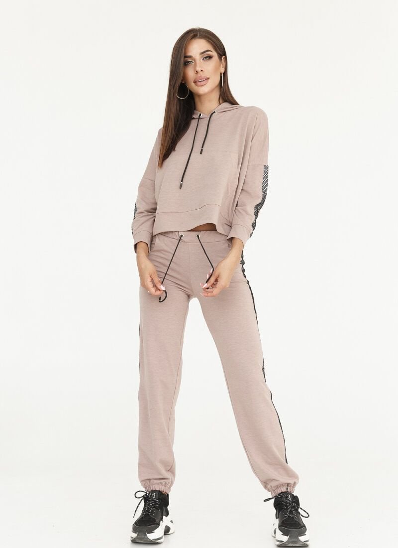 Comfortable coffee-colored suit