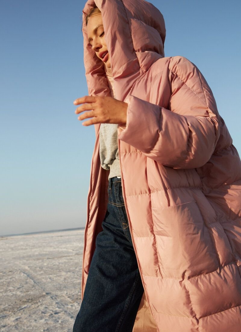 Pink Quilted Jacket-coat