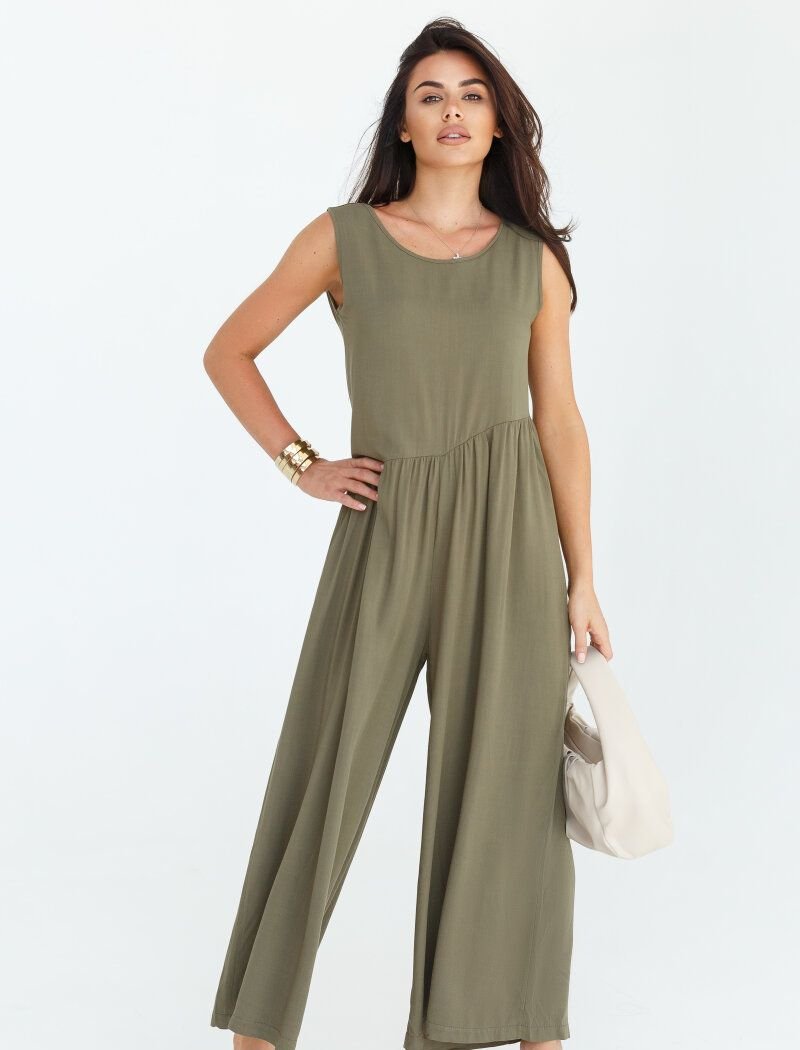 A boho-style jumpsuit