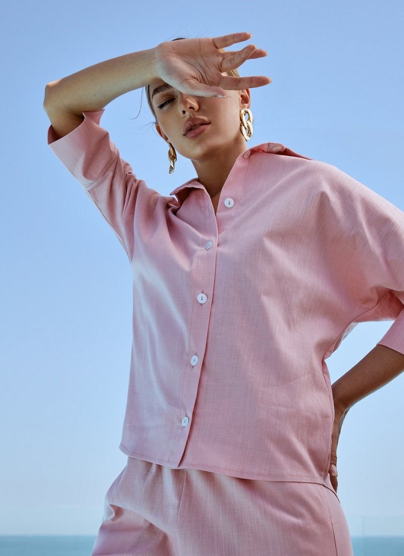 Pale Pink Casual Suit