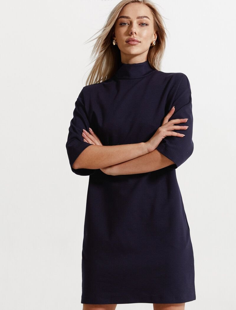 A small dress of a dark blue shade