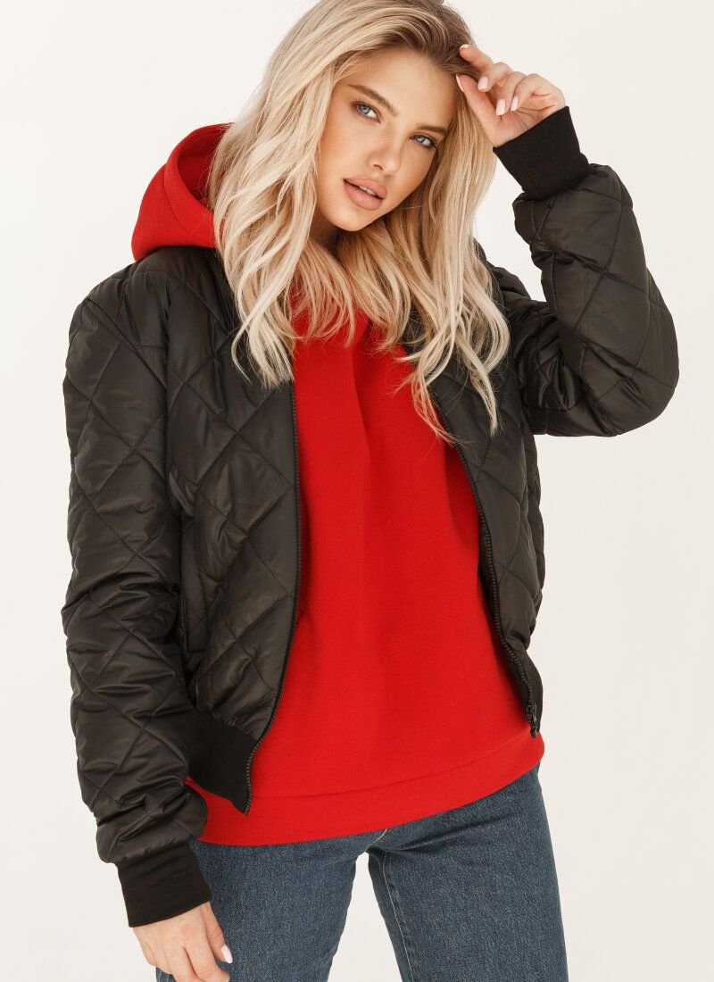 Stylish quilted bomber jacket
