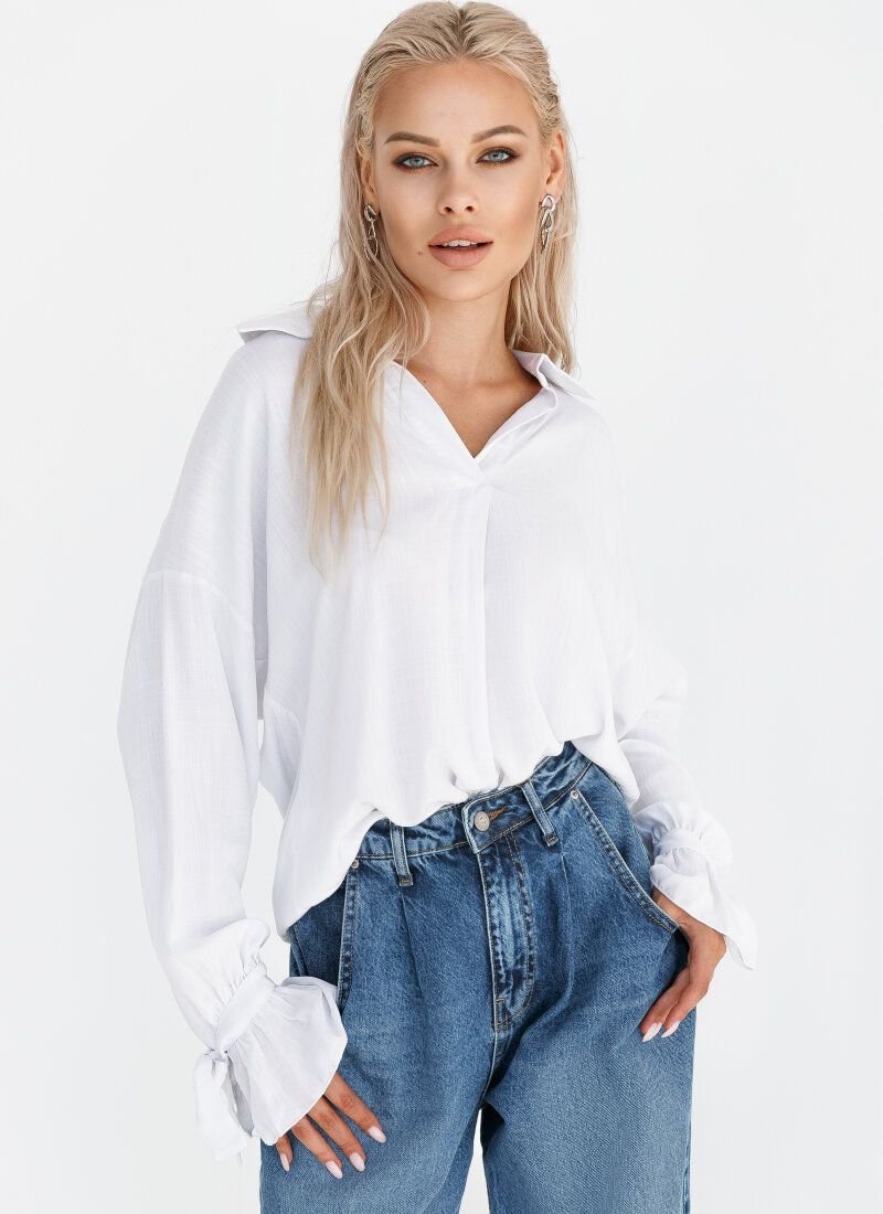 Oversize-mixed cotton shirt