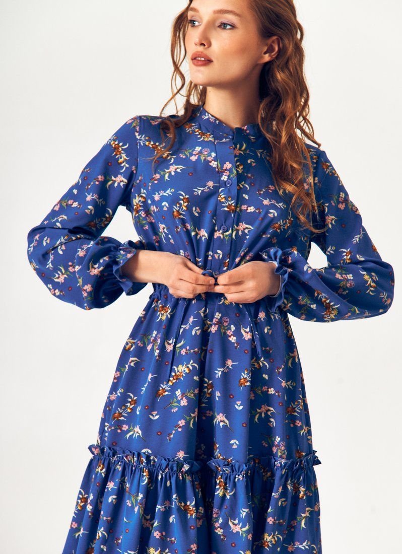 A light dress in an up-to-date print