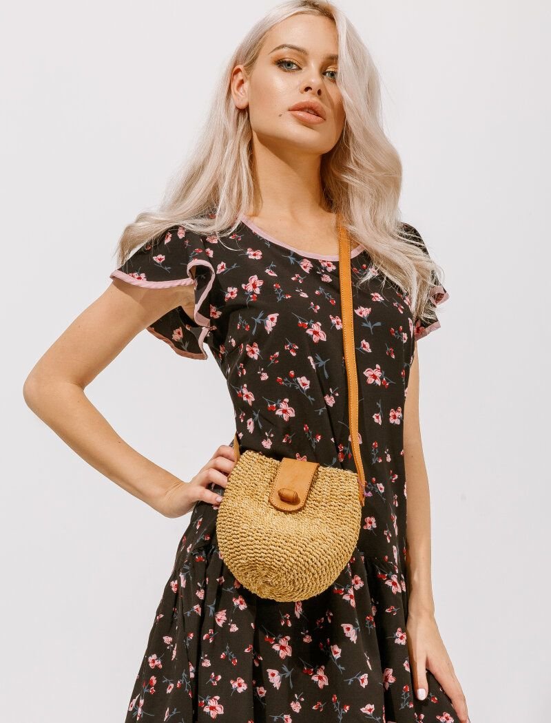 the back of a dress with an asymmetric cut