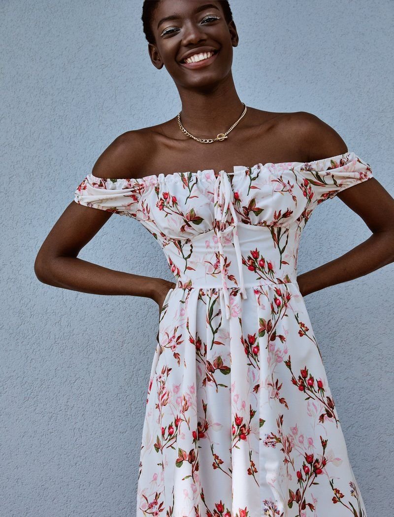 Mini dress in floral print
