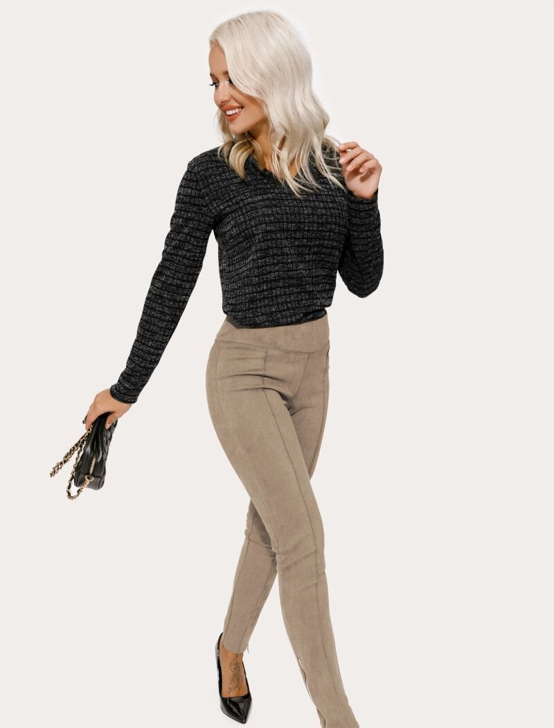 Suede Beige Trousers