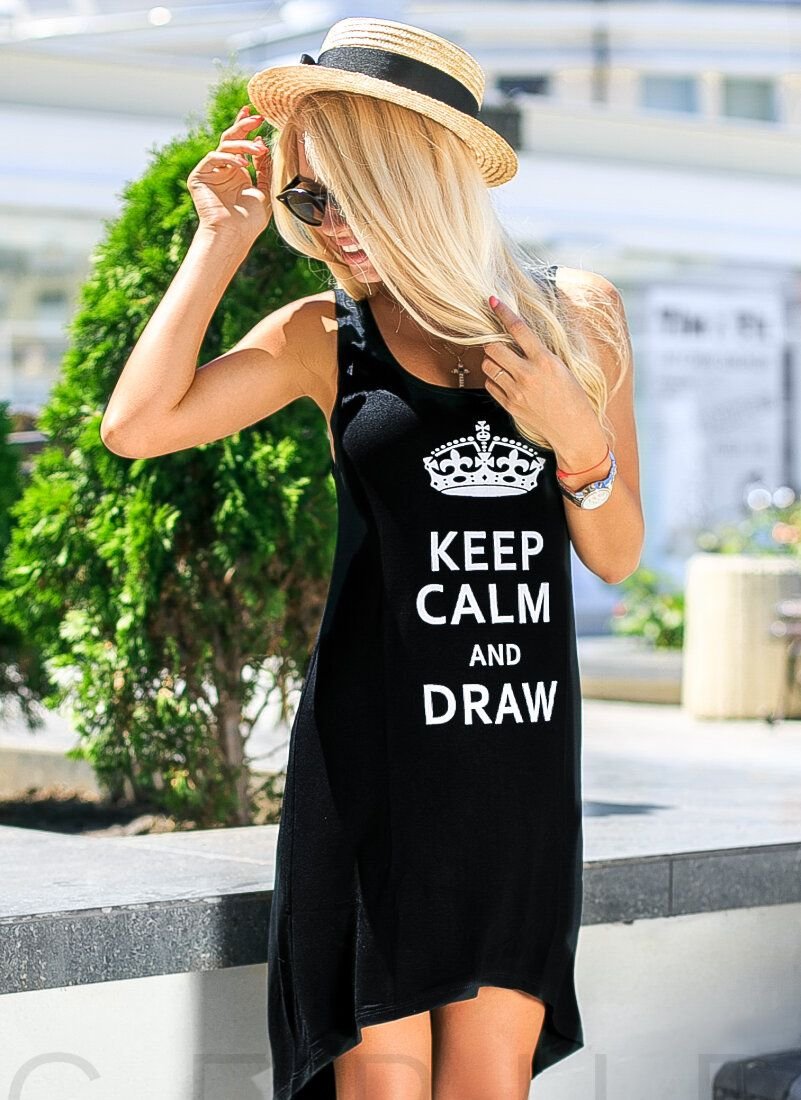 Trendy asymmetric dress