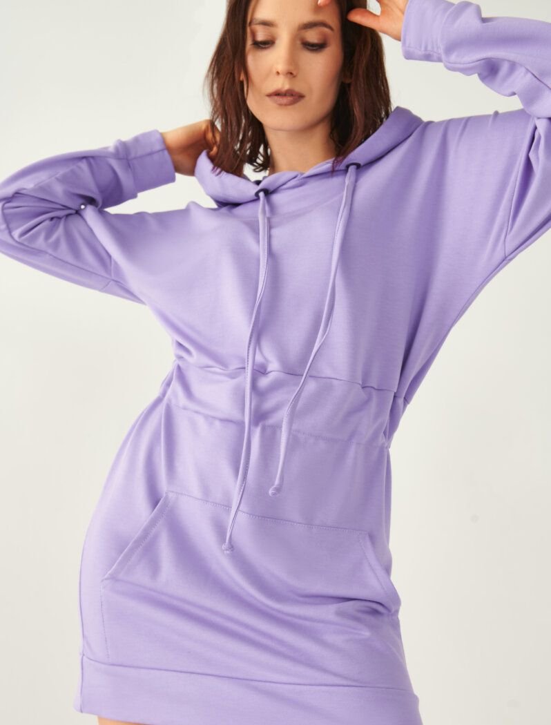 Lavender Hoodie Dress