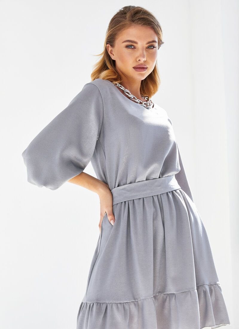 Laconic gray dress