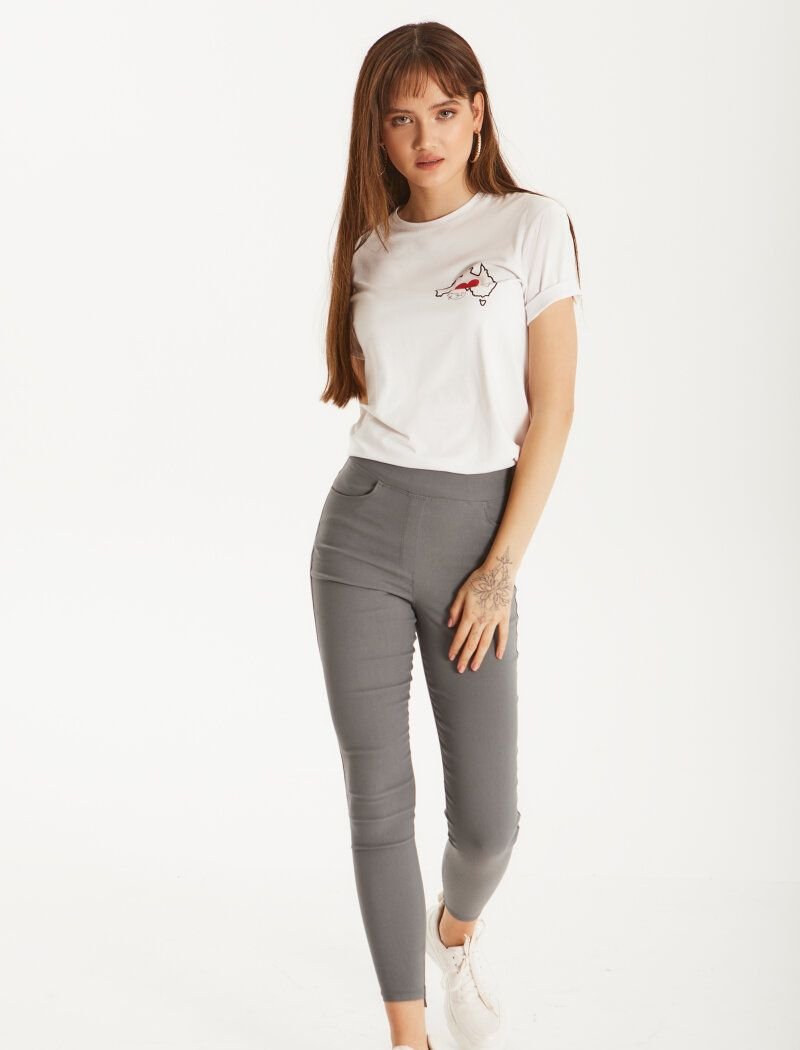 Laconic grey jeggings